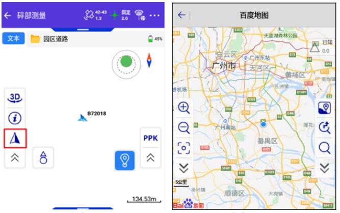 一鍵固定CORS模式下，RTK碎部點(diǎn)測量步驟