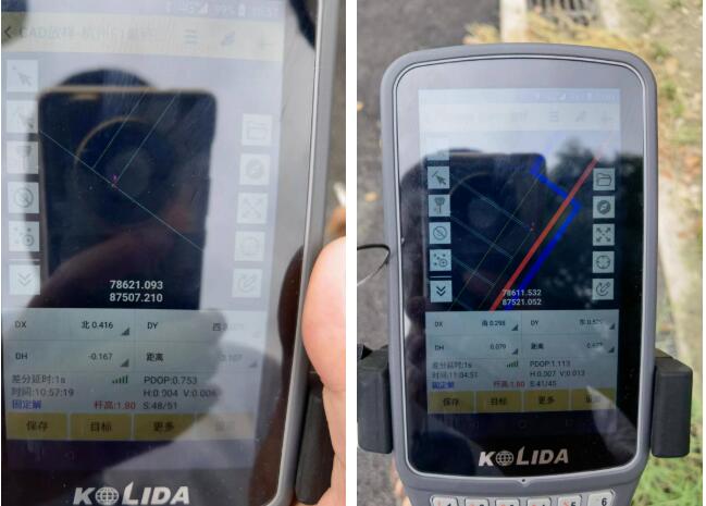 RTK的CAD放樣功能，助力停車場改賽車道劃線